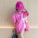 2024 Summer New Girl's Bow T-shirt length Split Korean Trendy Fashion Top Short sleeved Mid size Big Boy_viptrois.com