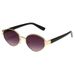 Women's High-End Metal Sunglasses - Fashion Oval Small Frame (Trendy Photo-Friendly Glasses)_viptrois.com