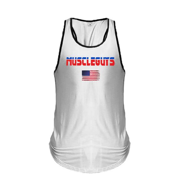 Fitness Vest Men's Foreign Trade Cross-border Training Clothes Men's Casual Tight T-shirt Trend Bodybuilding I-type Bottoming Shirt Tide_viptrois.com