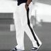 Men's Clothing Autumn And Winter Heavyweight Terry Drawstring Straight Loose Color Matching Casual Sports Sweatpants_viptrois.com