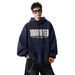 American Heavy Letter Printing Hooded Sweater Men's Autumn And Winter Tide Brand Loose Pullover College Style Casual Velvet Jacket_viptrois.com