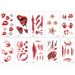 Halloween Stickers Scar Tattoo Stickers holiday colored disposable tattoos_viptrois.com