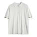 Men's Clothing Ice Silk Knitted Tops High End Summer Light Luxury Men's Clothing Trendy Brand Fashion Short Sleeved Polo Shirt Half Zipper_viptrois.com