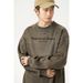 Nordmann Split Spliced American Retro Crew Neck Sweatshirt For Men Spring 400G Heavyweight Texture Loose Casual Jacket_viptrois.com
