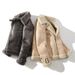 Men's Clothing men's loose large size fur and velvet thick warm lapel casual jacket _viptrois.com