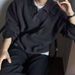 Loose-Fit Polo Knit Sweater – Oversized Retro Pullover For Men (Machine-Washable Polyester Blend, Ribbed Hem, Minimalist Streetwear Essential)_viptrois.com