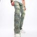Men's and womenCross-border washed jeans for in spring and autumn American retro raw edge design loose straight wide-leg floor mopping pants_viptrois.com