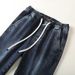 Men's Clothing early spring new velvet jeans men's slim trousers versatile casual pants loose and comfortable high elastic pants_viptrois.com