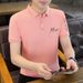 Short-sleeved Men's Ice Silk Cotton Ruffian Handsome Men's Polo Shirt Men's 2025 New Summer Lapel T-shirt Men's Top T_viptrois.com