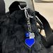 Asymmetric Acrylic Heart Keychain - 3D Crystal-Like Charm For Girls & Couples (Red/Blue/Pink, Non-Toxic Light Reflective)_viptrois.com