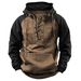 2026 Men's Autumn And Winter Hooded Youth Sweater Men's Tooling Contrast Color Casual Sweater Jacket_viptrois.com