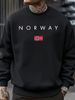 Autumn And Winter Men's Long Sleeved Round Neck Black Top Loose Casual Hoodie Hooded Hoodie_viptrois.com
