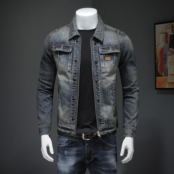 Men's Clothes Men's Denim Jacket Large Size Denim Jacket Qiantang_viptrois.com
