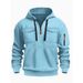 Men's Clothing Autumn And Winter Sweatshirt Casual Trend Zipper Pullover Sweatshirt Hoodie_viptrois.com