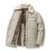 Turned Collar Removable Hat Men's Thickened Cotton-padded Clothes Business Casual Warm_viptrois.com