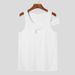 Man's clothing Hollow sleeveless base shirt sexy men's personality bare shoulder heart_viptrois.com