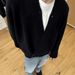 Unisex Oversized Cardigan Sweater – Relaxed V-Neck & Lightweight Layering (M-2XL)_viptrois.com