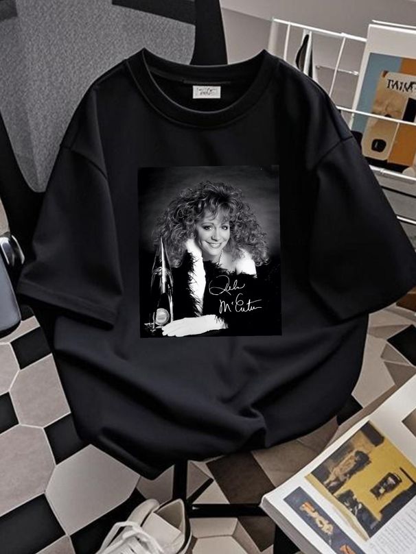 Hot Reba McEntire T Shirt For Fans S 5XL Stretched Slightly Summer Comfortable Streetwear Graphic Unisex Casual Designer Clothes Soft Breathable_viptrois.com