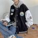 Autumn Retro Jacket Jacket Men's Loose Versatile Baseball Uniform Casual Cardigan Jacket Men_viptrois.com