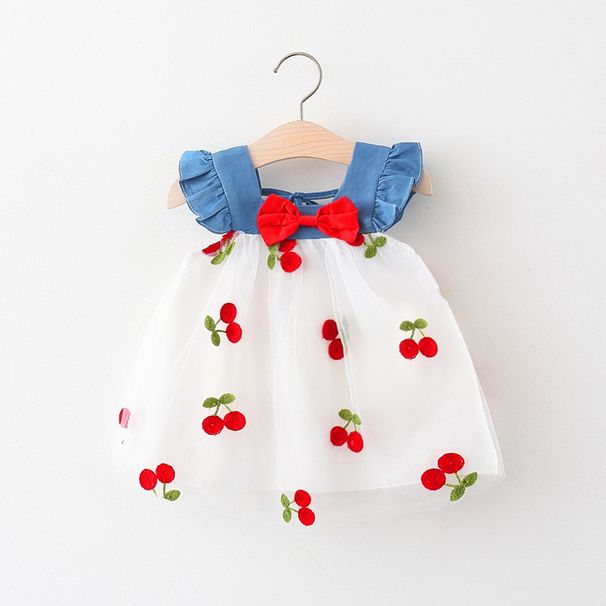 3171 Children's Girls Dress Summer Princess Dress Fluffy Yarn Fashionable Baby Skirt Baby Vest Dress Female Summer_viptrois.com