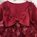 Kids' Clothing Infants And Children's Pit Striped Tops With Bow Mesh Dresses_viptrois.com