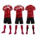 Men's Clothing short-sleeved single tops for men and women's competition training suits cross-border new football suits for adults and children_viptrois.com