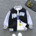 Mother&Kids Boys' Coat Kids' Cartoon jacket Top Big Kids' stylish baseball uniform_viptrois.com