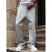 Men's Clothing Autumn New Straight Leg Sports Sweatpants, Foreign Trade American Style Casual Pants, Loose Fit, Fashionable Elastic Waist Long Pants_viptrois.com