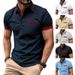 Summer Men's Short Sleeved Polo Shirt Business Casual Collar T-shirt Plus Size Breathable Top European And American Plus Size_viptrois.com