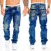 Men's Clothing 2024 New Jeans, Casual Top Line Trousers, Straight Cut Men's Pants, Hip Hop Jeans_viptrois.com