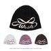 Women's Hats Niche Trendy Brand Letter Bow Wool Hat Women's Autumn And Winter Street Personality Cold Hat Warm Ear Protection Knitted Hat Men_viptrois.com