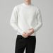 Autumn And Winter Warm Solid Color Half High Collar Bottom Knitted Sweater, Slim Fit Versatile Sweater_viptrois.com