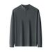 Men's Clothing Thermal Long Sleeve T-Shirt, Fleece-Lined Winter Base Layer, Soft Brushed Fabric, High Neck Zip-Up Sweatshirt, Warm Casual Pullover_viptrois.com