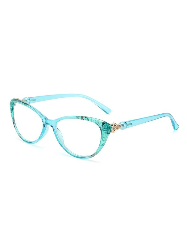 Hot Selling All Match Fashion Cat Eye High End Female Makeup Free Slim Anti Blue Light Glasses Ladies Reading Glasses_viptrois.com