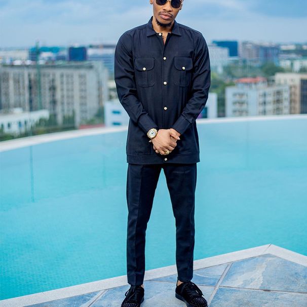 Men's Clothing Suit 2 Piece Suit Pants T Shirt Suit Elegant Suit Solid Color Round Neck Classic Suit_viptrois.com