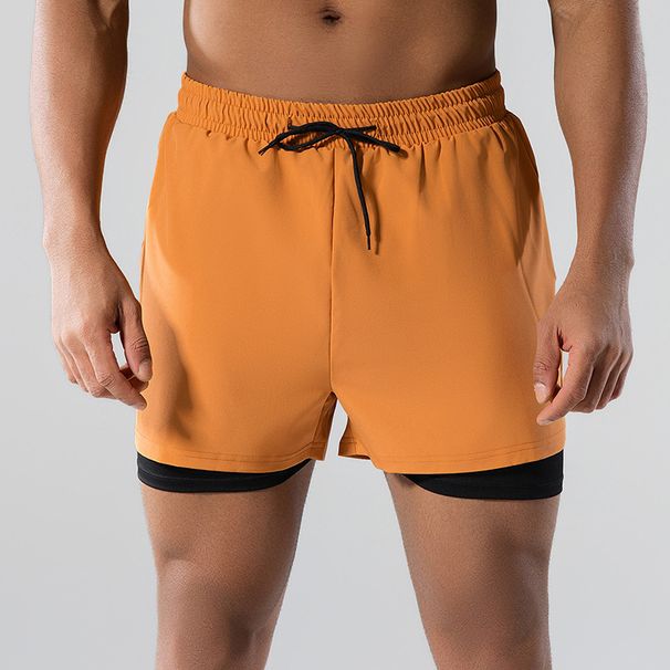 Men's Clothing Swimming Trunks Men's New Boxer Anti Embarrassment Double Layer Loose Swimming Trunks Quick Drying Large Size Hot Spring Beach Pants_viptrois.com
