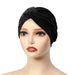 New Base Headscarf Multi-color Muslim Pullover Hat, Slide Silk Twist Headband Hat_viptrois.com