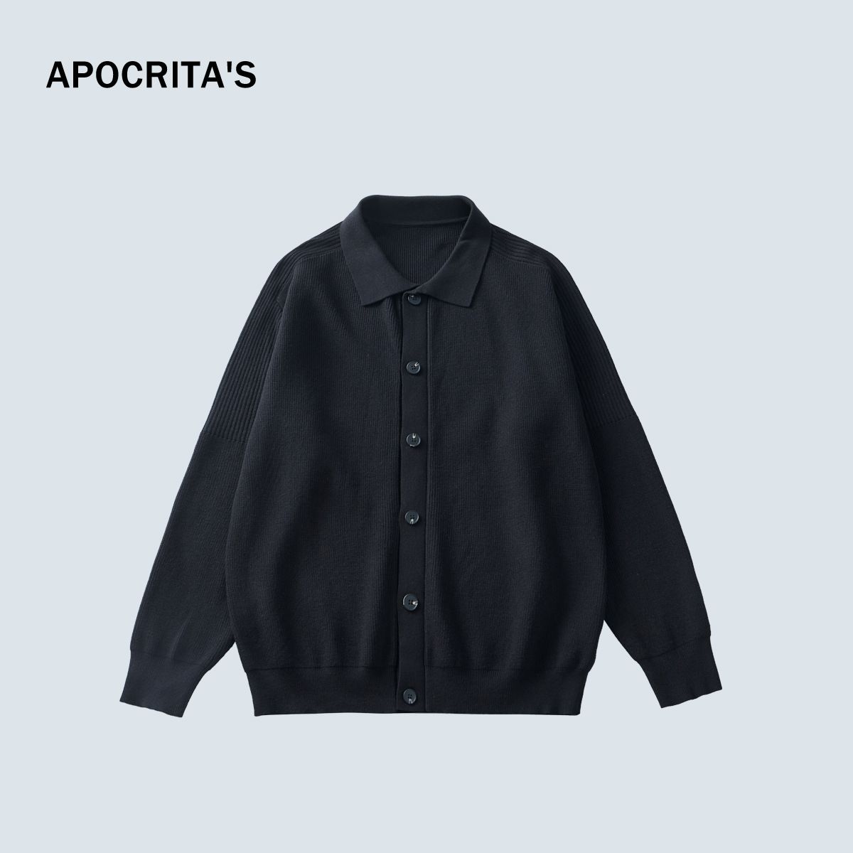Nordmann APO Men's Clothing|Modal Long Sleeve Knitted Cardigan Jacket Men, New Korean Style Loose Turn-Down Collar Sweater For_viptrois.com
