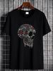 Ay Guey Skull T Shirt Women's XL Black Colorful Mexican Sugar Art Unisex Stretched Designer Clothes Streetwear Stylish Soft Comfortable Slightly_viptrois.com