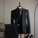 Men's Clothing Men's Checkered Suit Set - Business Casual Blazer & Pants For Wedding, Office & Formal Events (Jacket + Vest + Trousers Options)_viptrois.com