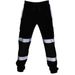 Men's Clothing Autumn And Winter New Men's Casual Pants Stitching Silver Reflective Strip Cuff Overalls_viptrois.com
