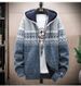 "Men's Fleece-Lined Hooded Sweater – Winter Knit Pullover With Thickened Thermal Design (M-3XL, 4 Colors)"_viptrois.com
