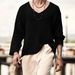 Men's Clothing Spring Retro Solid Color Men's V Neck Long Sleeved Top Loose Men's Hollow Knitted Sweater_viptrois.com