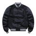 Unisex Baseball Jacket – Slim-Fit Button-Up Aviator Style, Ribbed Hem & Utility Pockets (Black/Army Green/Gray, S-5XL, All-Season Casual Wear)_viptrois.com