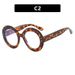 Women's Eyeglasses Ins Modern Rice Nail Round Large Frame Flat Glasses Can Be Matched With Myopia Trend Personality Glasses Frame Anti Blue Light_viptrois.com