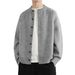 2025 Knitted Cardigan Jacket For Men Cleanfit Sweater Men's Autumn Winter Versatile Lazy Round Neck Knitwear_viptrois.com