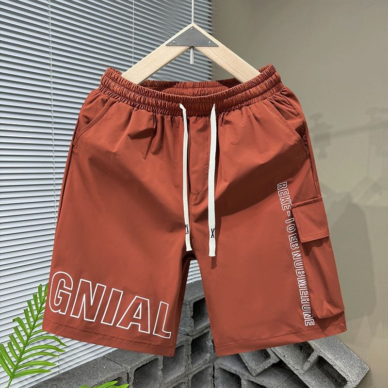 Men's Casual Loose Fit Shorts Summer Trendy Brand plus Size Medium Pants Thin Outer Wear Sports Five Point Large Fit_viptrois.com