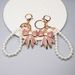 Diamond Bow Mobile Phone Chain Love Buckle Earphone Shell Decorative Pendant Jewelry Key Chain Pendant_viptrois.com