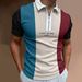 Unbeatable Quality 2024 Summer New 3D Printed Men's Casual Collar Short Sleeve Zipper Polo Shirt_viptrois.com