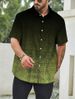 Men's Clothing Short Sleeved Shirt Casual Shirt Four Sided Stretch Light Changing Printed Shirt_viptrois.com